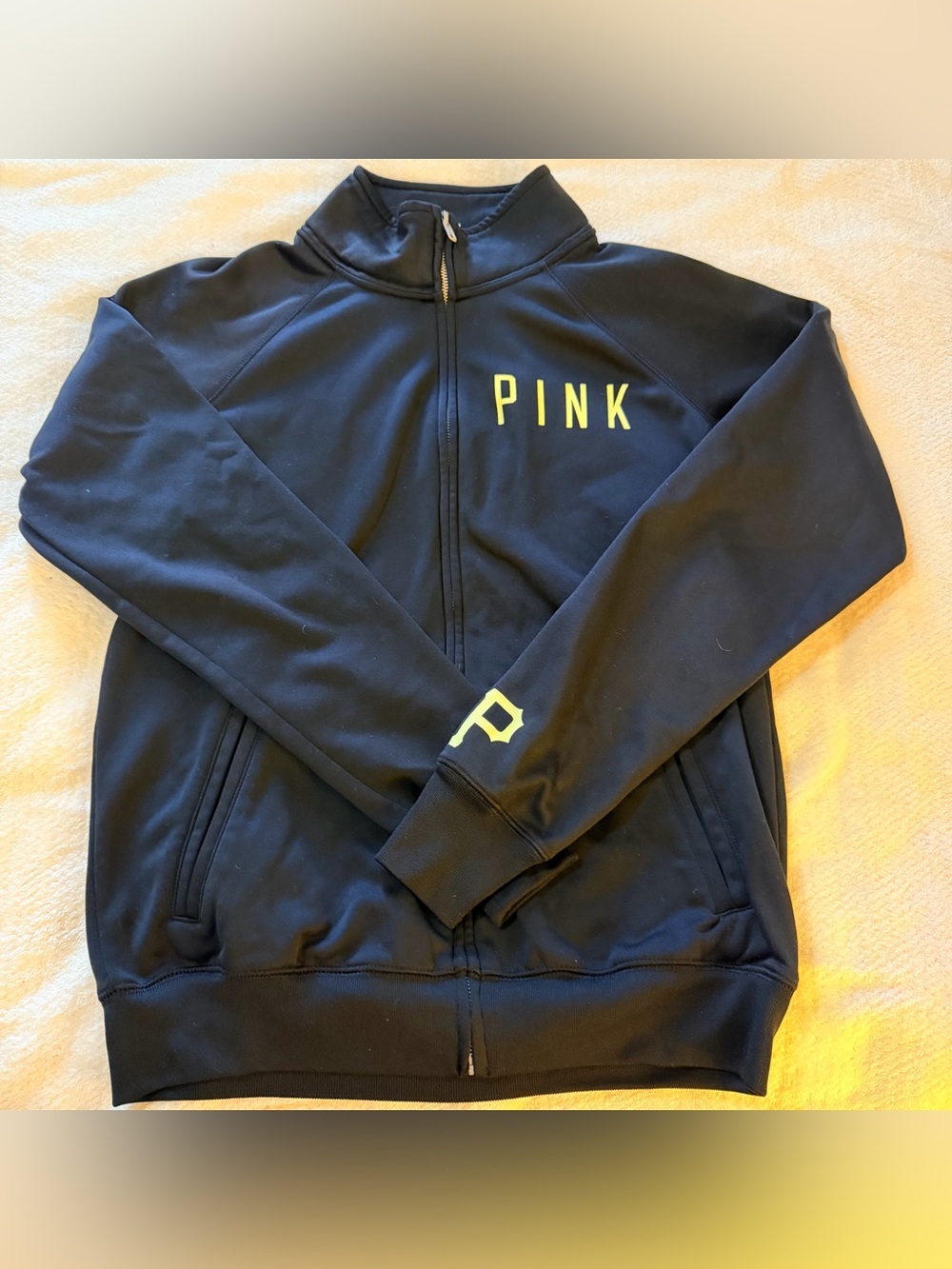 PINK Victoria's Secret Pirates Baseball Zip Up - Picture 3 of 7